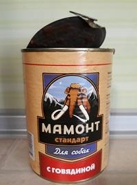 Консервы для собак Мамонт Стандарт