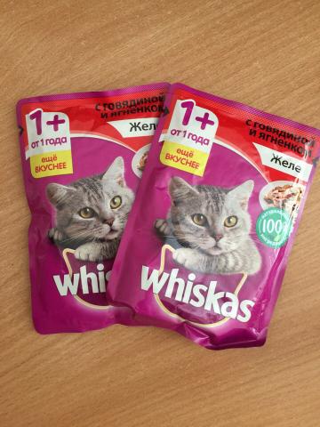 Whiskas желе с говядиной и ягненком