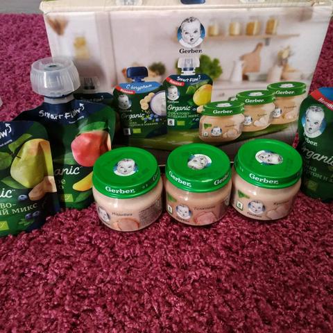 Фруктовые паучи Gerber