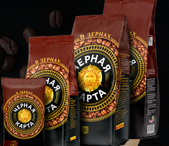 Кофе "Черная карта" в зернах