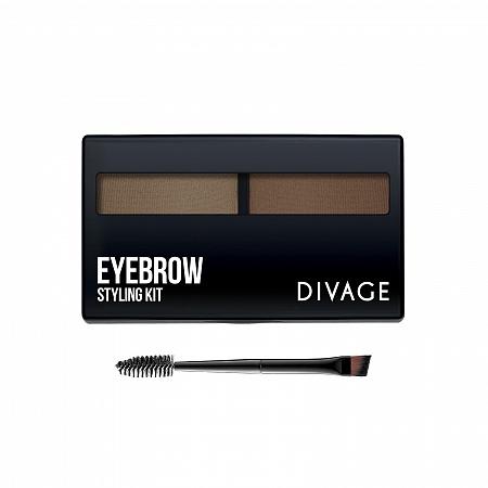Тени для бровей Divage Eyebrow Styling Kit