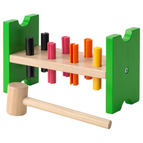 Мула блок с колышками и молотком IKEA