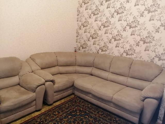Угловой диван с тумбой и кресло Берг Home Collection