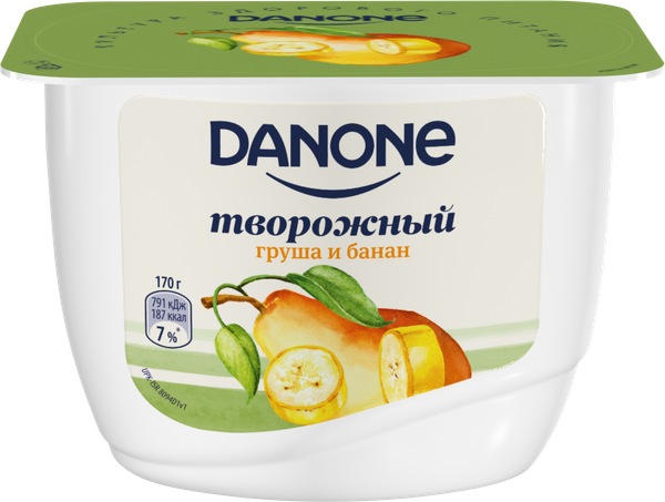 Danone груша и банан