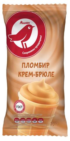 Ашан пломбир крем-брюле