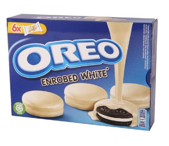 Oreo enrobed white
