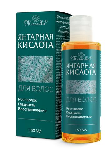 ОПОЛАСКИВАТЕЛЬ «ЯНТАРНАЯ КИСЛОТА ДЛЯ ВОЛОС» Мирролла 