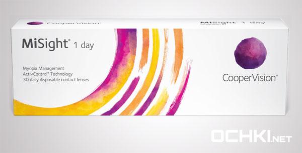 Линзы однодневные CooperVision MiSight 1 day
