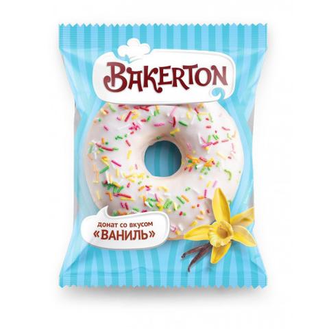 Донат Bakerton глазированный "Ваниль" с ароматом в