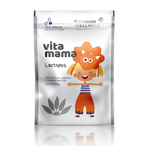 Хрустящие шарики Lactopus Vitamama (шоколад) SW