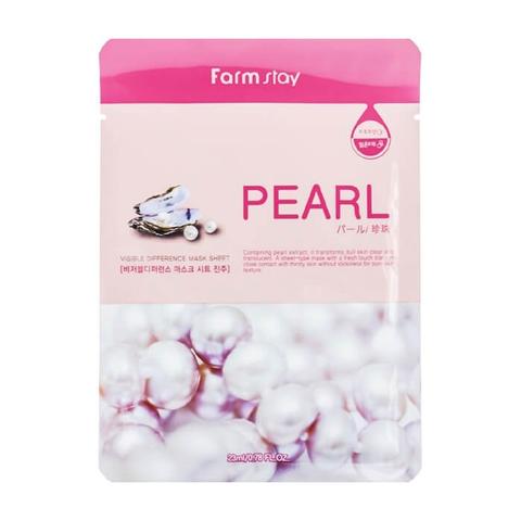 Тканевая маска FARM STAY visible difference mask sheet pearl
