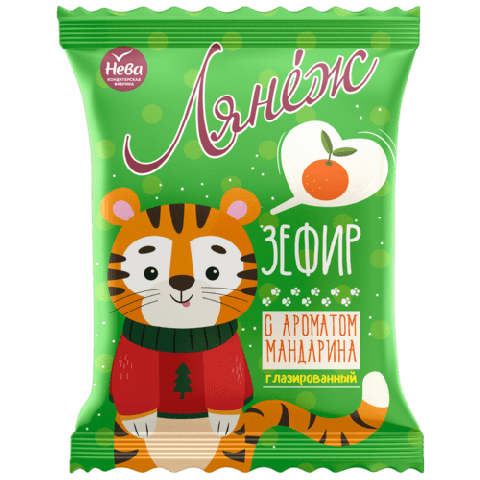 Зефир с ароматом мандарина " лянеж"