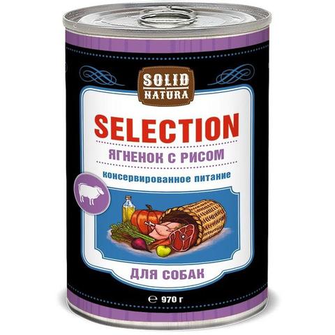 Solid Natura Selection Ягненок с рисом влажный кор