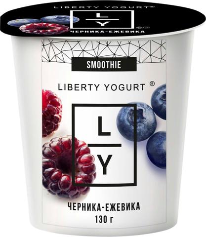 Liberty йогурт с черникой и ежевикой