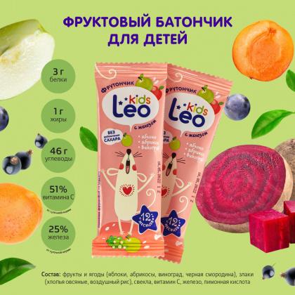 Детский фруктовый батончик "Leokids"