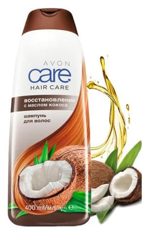 Шампунь Care Hair восстановление Avon с маслом кокоса