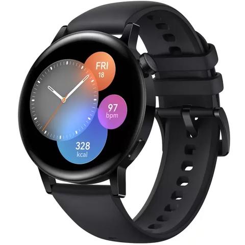 Смарт-часы HUAWEI GT 3 Black Fluoroelastomer