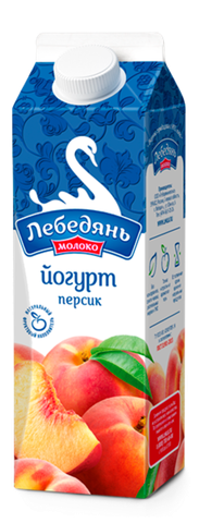 Йогурт персик "ЛебедяньМолоко"