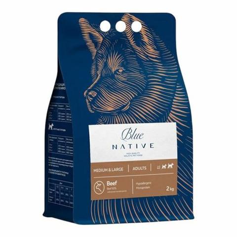 Blue Native Holistic сухой корм для собак,говядина