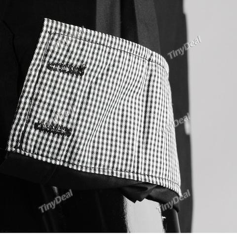 Рубашка с TinyDeal "Fine Lattice Pattern Long"