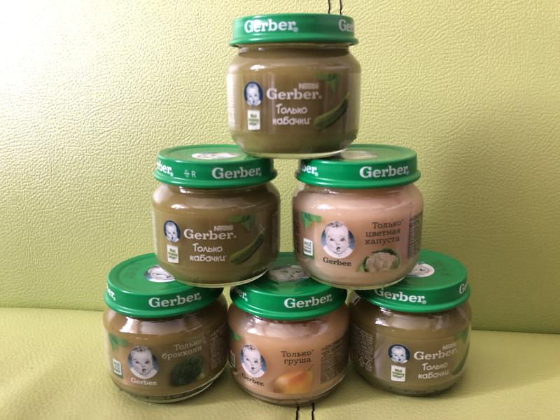 Детское пюре Gerber (первые овощи) — фото из отзыва «Достойная еда для малыша!»
