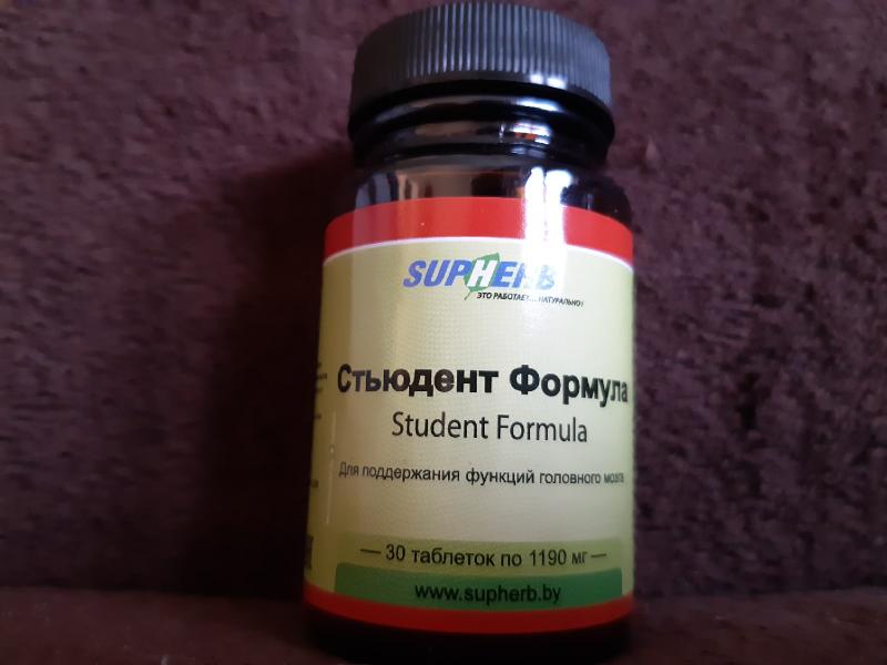 БАД Supherb Стьюдент формула (Student formula) — фото из отзыва «Наконец-то крепкий сон.»