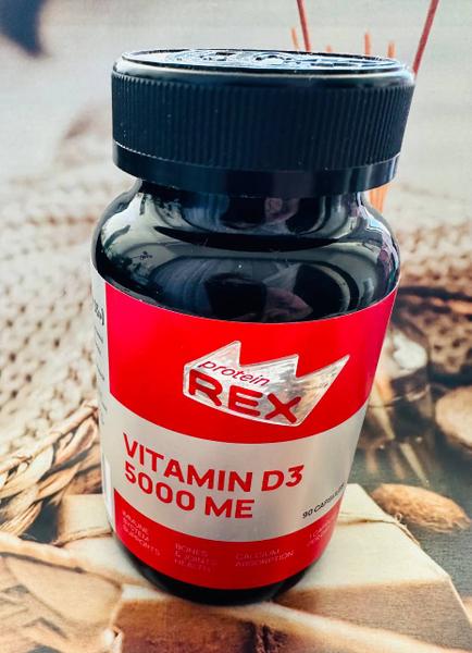 Витамин D3 5000 ME ProteinRex для поднятия уровня 25ОH