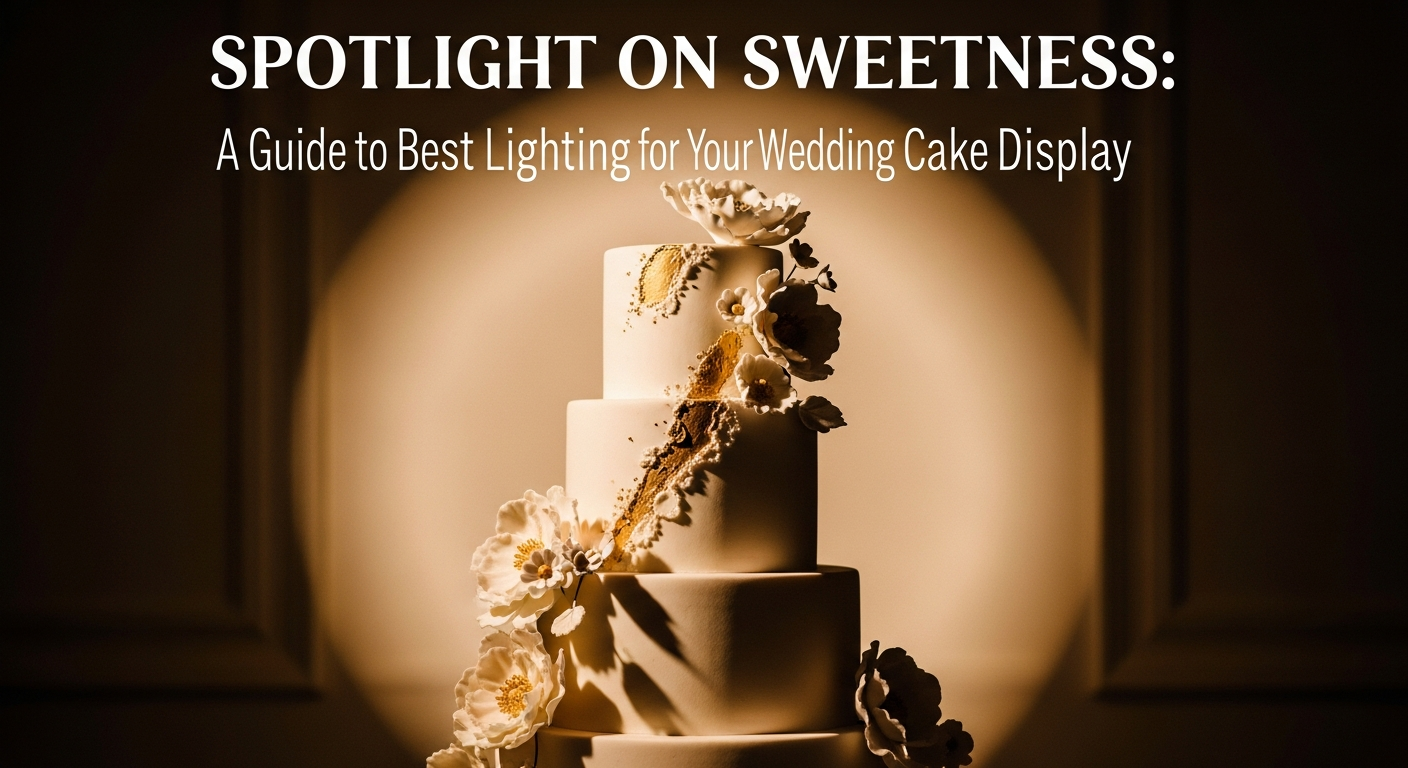 Spotlight on Sweetness: A Guide to the Best Lighting for Your Wedding Cake Display