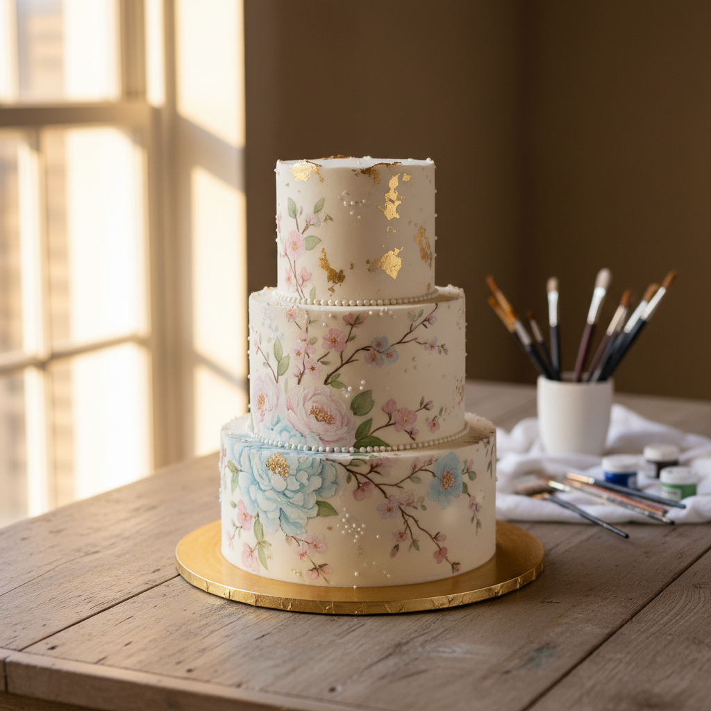Custom Hand Painted Wedding Cake: An Edible Masterpiece Guide