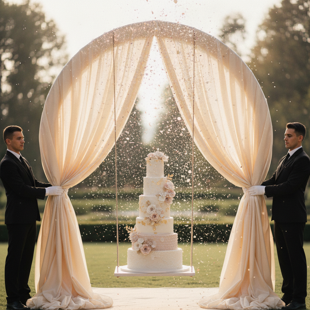 Beyond the Table: Creative Wedding Cake Grand Reveal Ideas Your Guests Will Love
