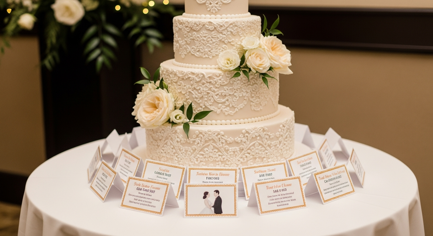 Sweet Stories: Creative Wedding Cake Story Card Ideas