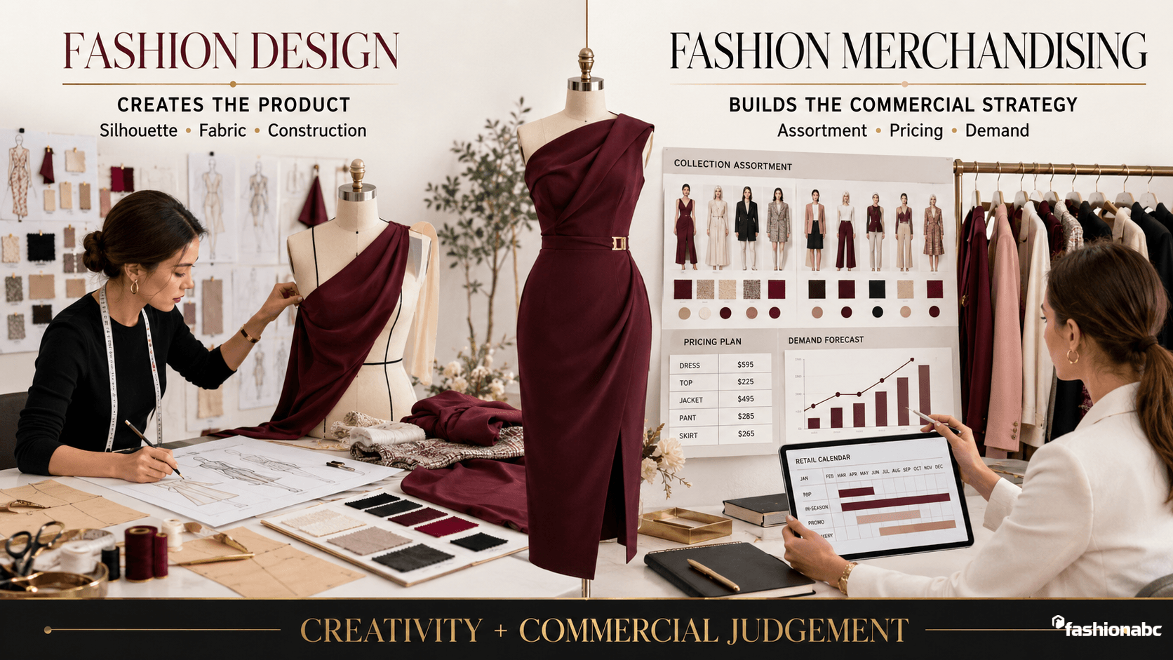 Fashion merchandising vs fashion design
