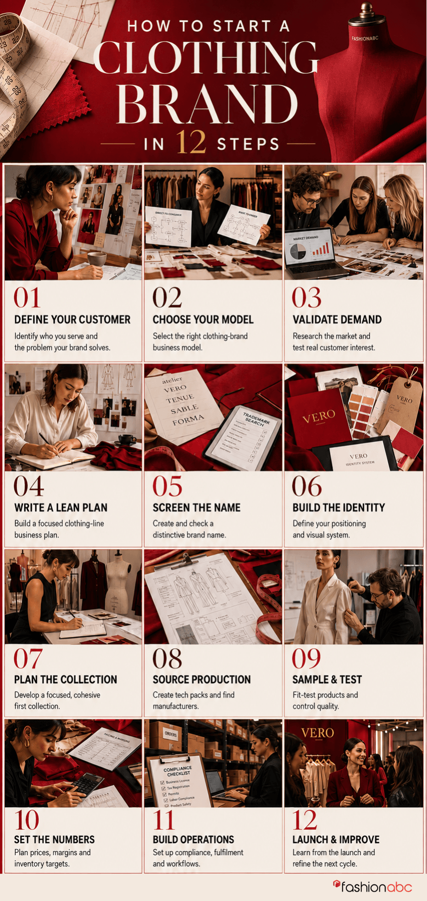 HOW TO START A CLOTHING BRAND 12 IN STEPS