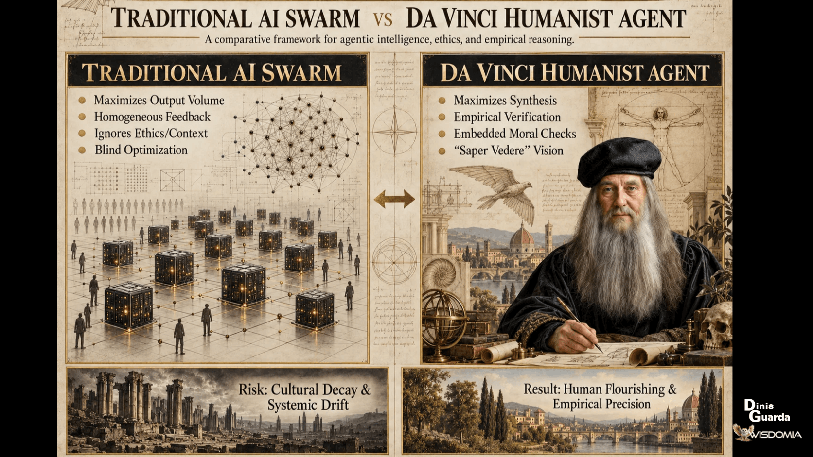 TRADITIONAL AI SWARM vs DA VINCI HUMANIST AGENT .png