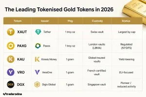 The Leading Tokenised Gold Tokens in 2026