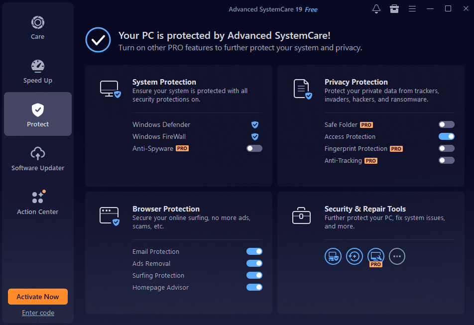 Advanced SystemCare-Protect