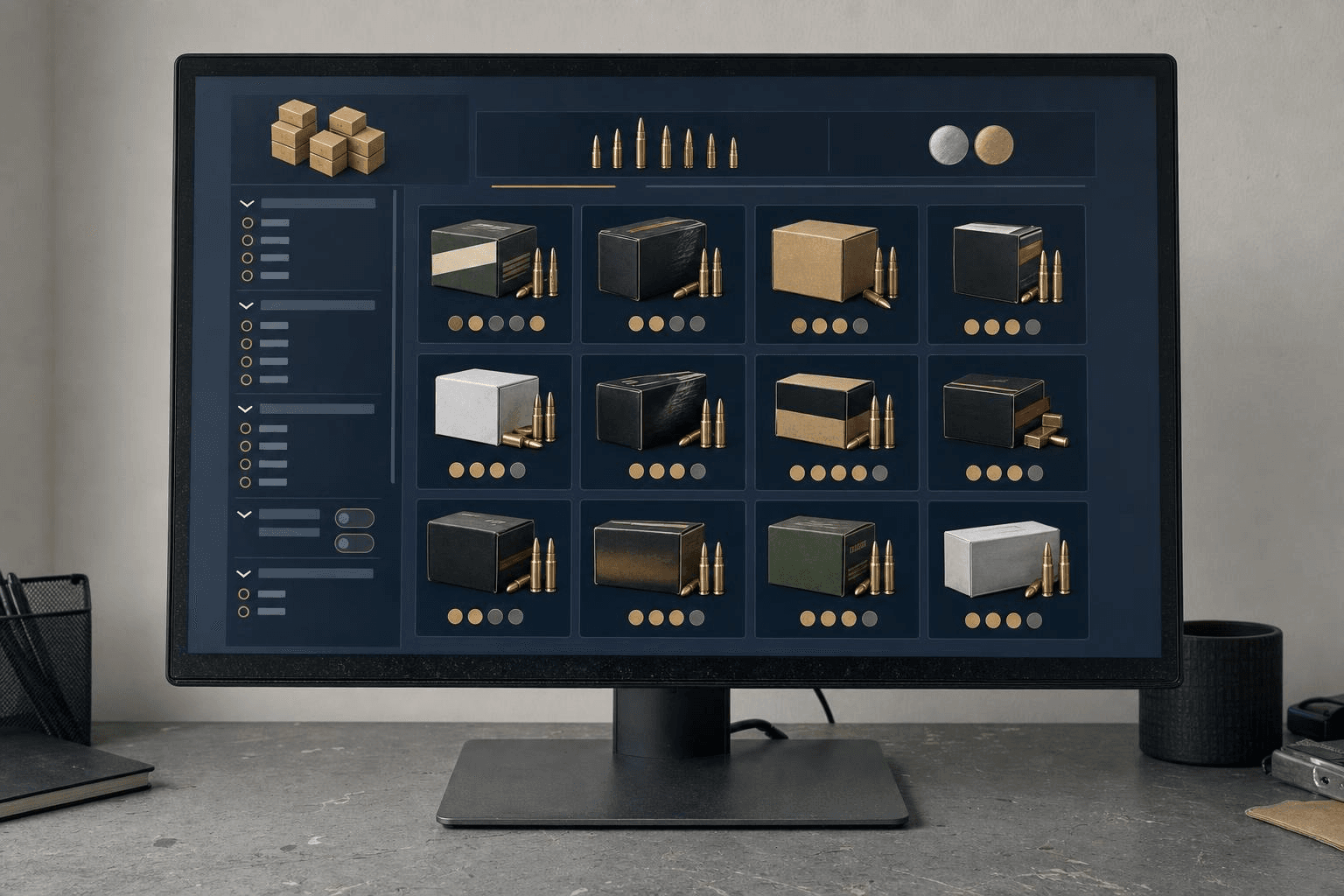 ammo filter dashboard