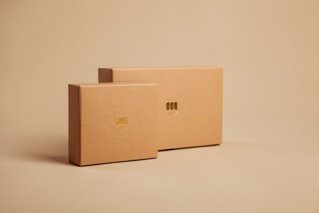 Clean modern retail packaging on a bright minimal background