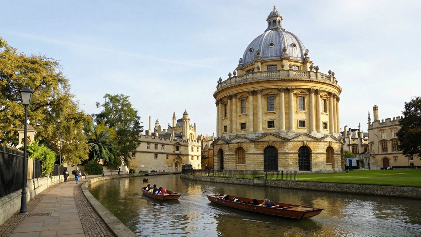 Historic Oxford University buildings and Radcliffe Camera