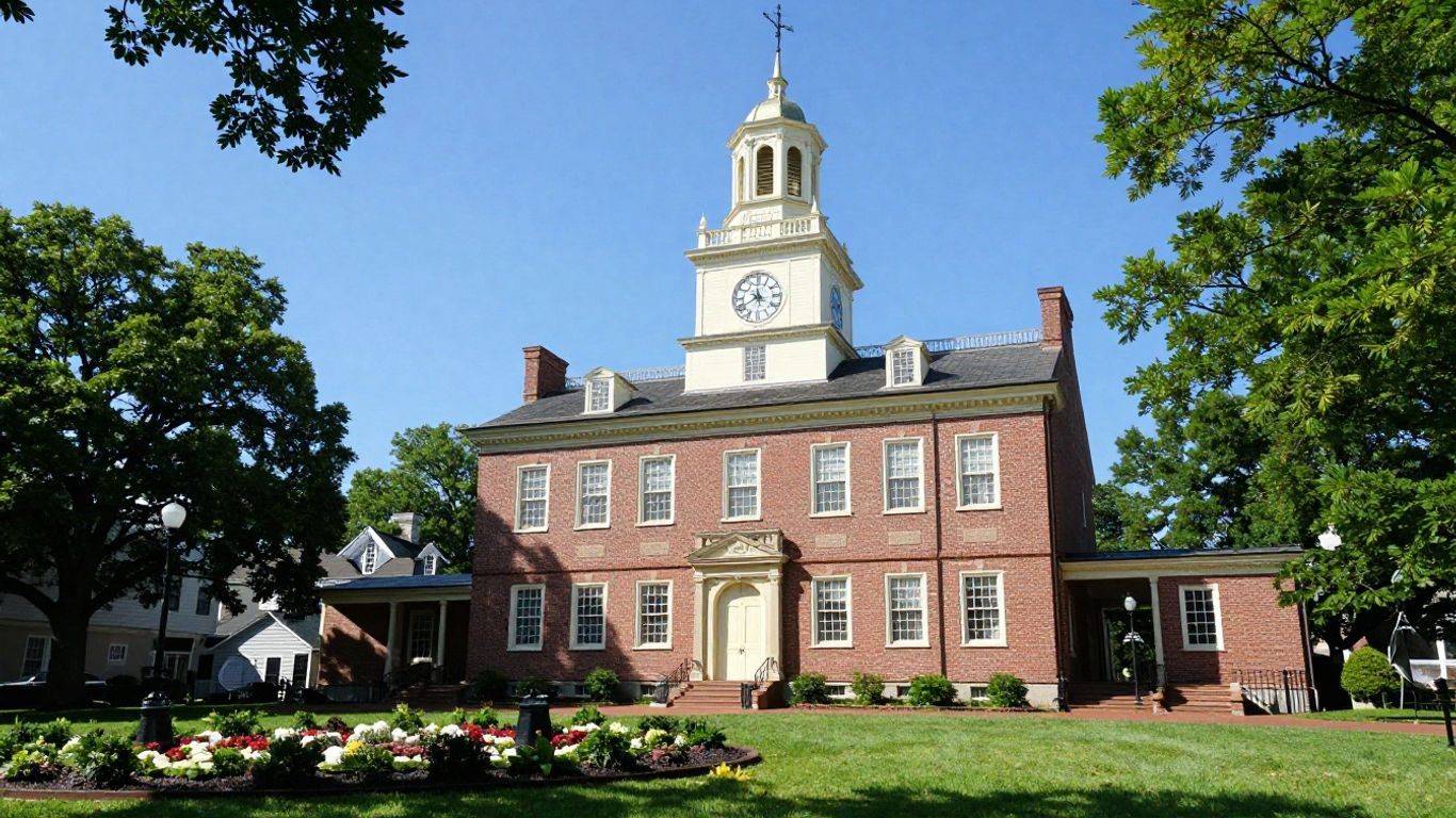Delaware State House in Dover, a historic building.