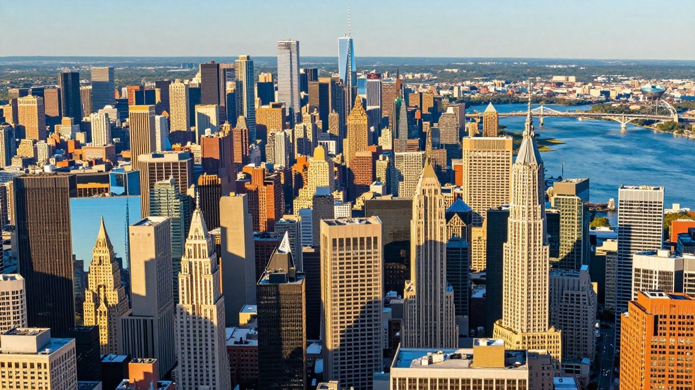 Interactive map of diverse US cities and landmarks.