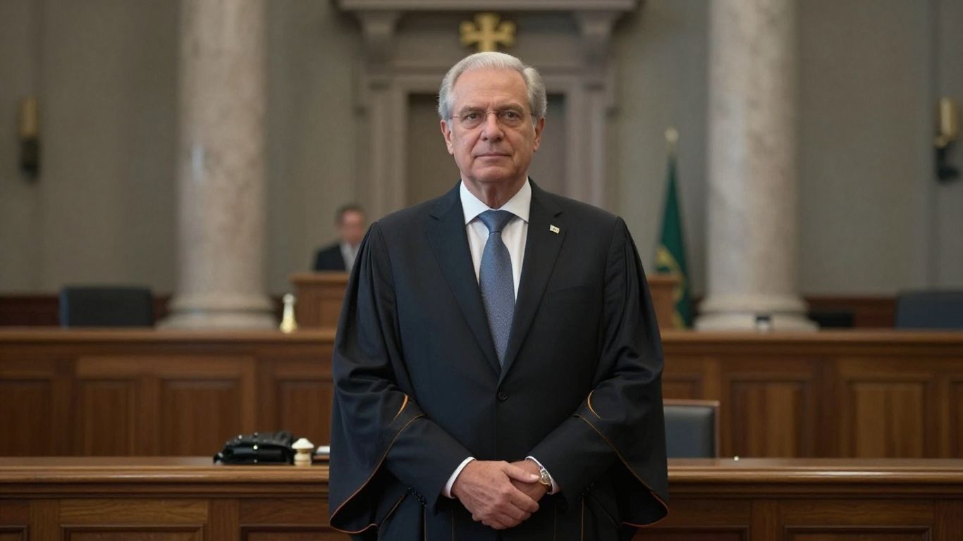 UK Mayor in formal attire, civic building background.