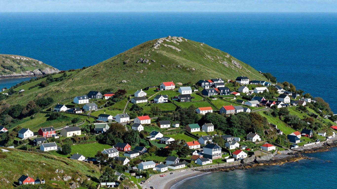 Adamstown, the world's smallest city, on a remote island.