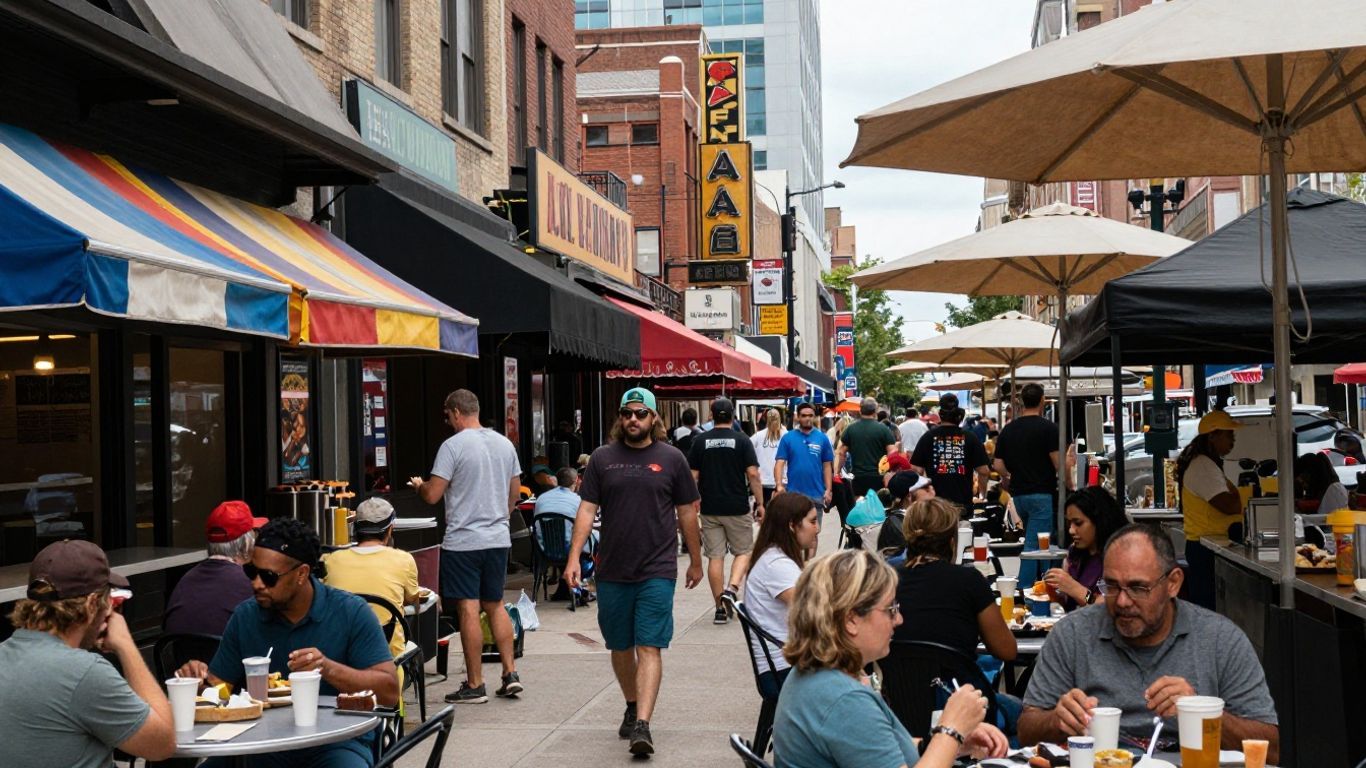Vibrant street food scene in Minneapolis and St. Paul.
