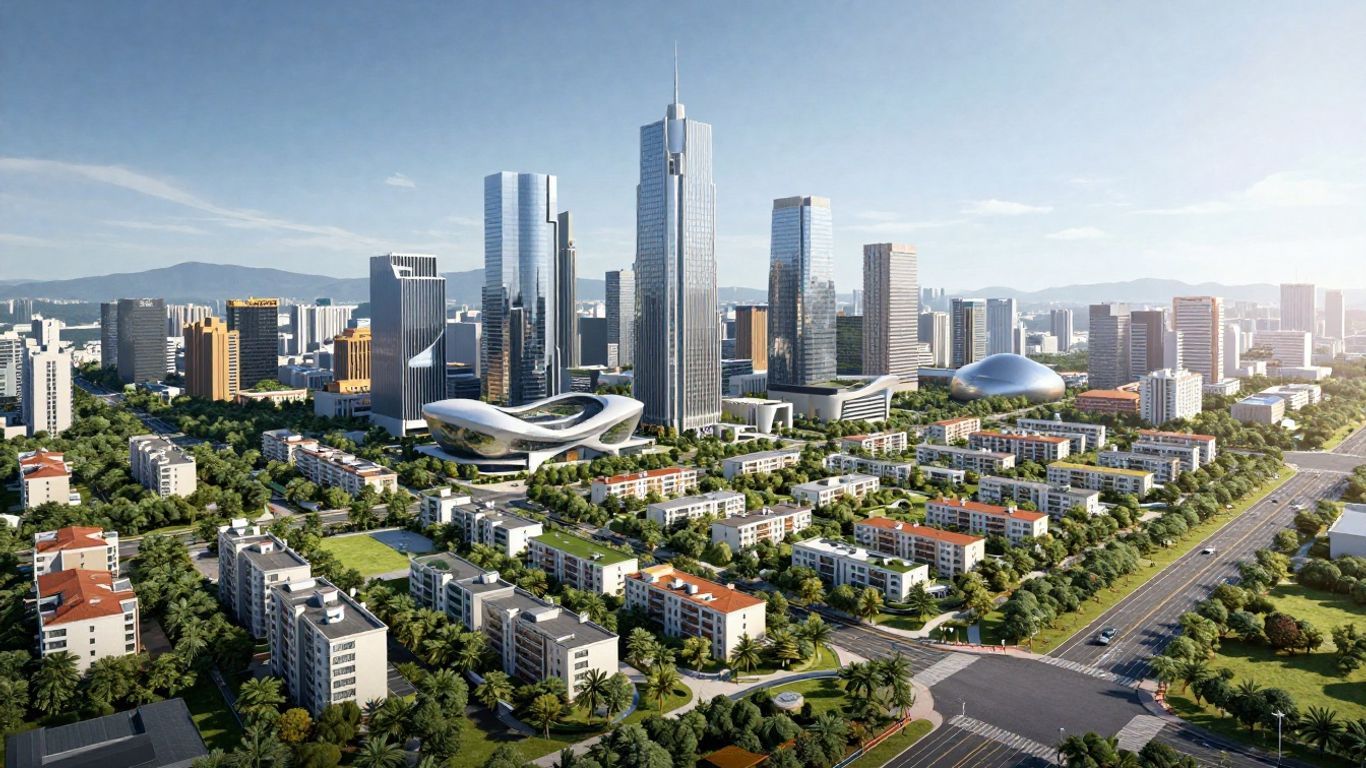 Capital Smart City Islamabad modern cityscape aerial view