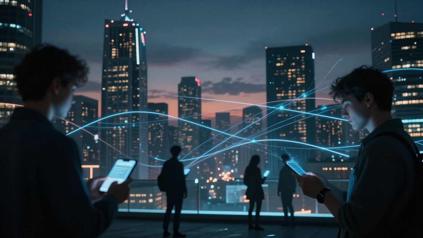 Smart grid connecting city, empowering consumers with technology.