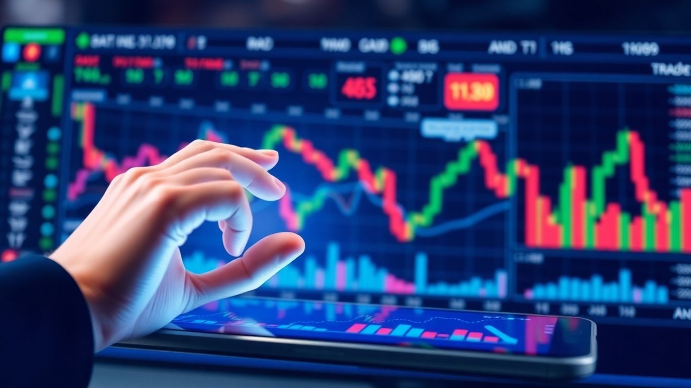 Beginner trading platform interface with financial data.