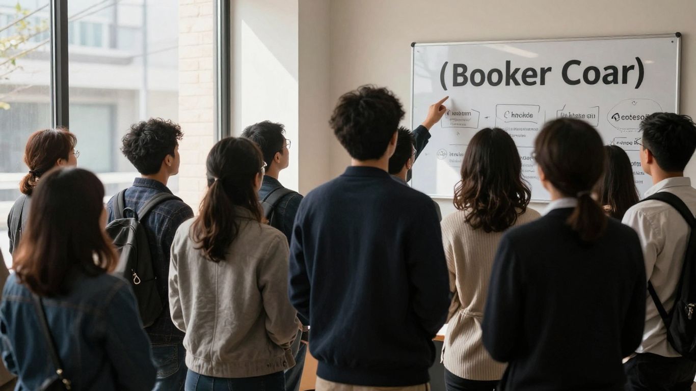 People choosing between insurance broker and online options.