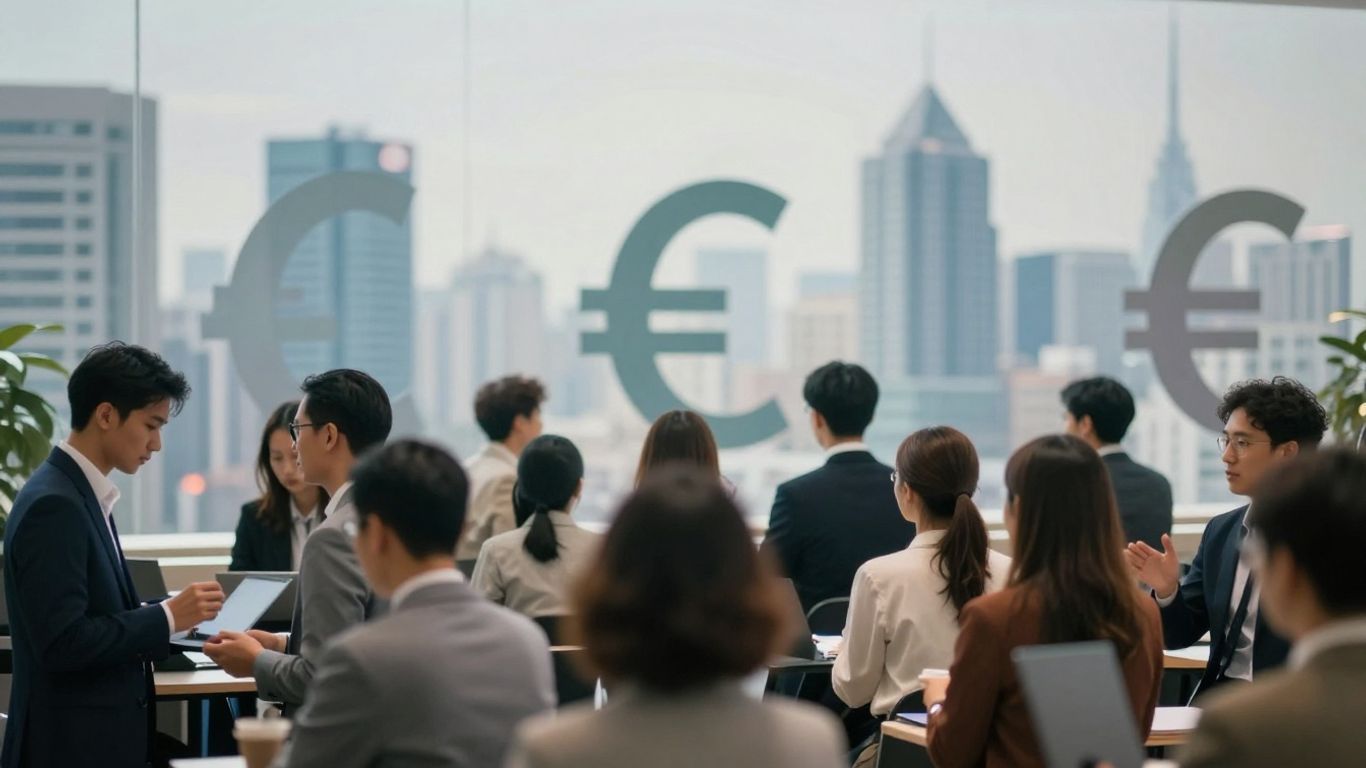 Forex market trading and global finance concept.