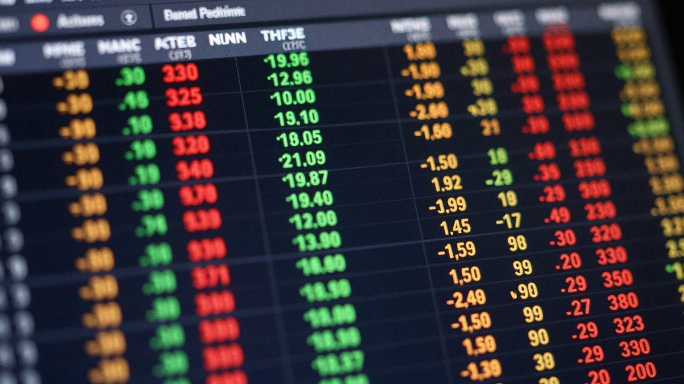 thinkorswim watchlist interface with stock tickers and prices